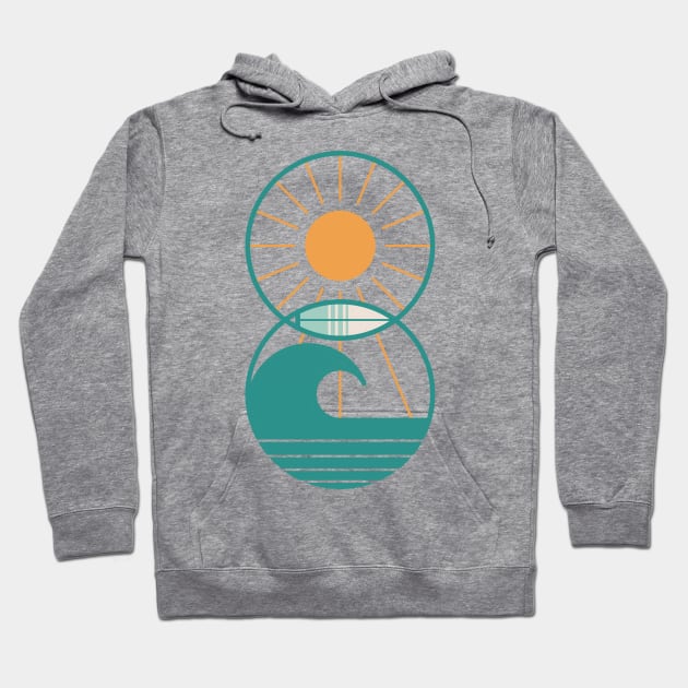 Sun Sea and Surf Hoodie by Thepapercrane